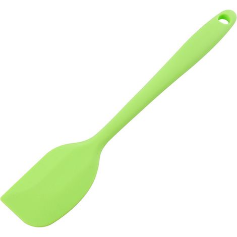 Spatule en silicone, ustensile de pâtisserie, de qualité alimentaire, spatule souple tout-en-un, spatule à beurre pour gâteaux, verte. (1/5)