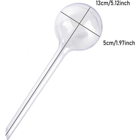 Set di 8 globi di irrigazione trasparenti, set di irrigazione per piante in vaso in plastica, set di irrigazione automatico, sistema di irrigazione a goccia, irrigatore a globo, adatto per piante da g (1/4)