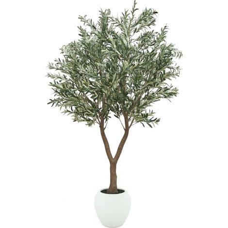 Olivier artificiel pot blanc 240cm