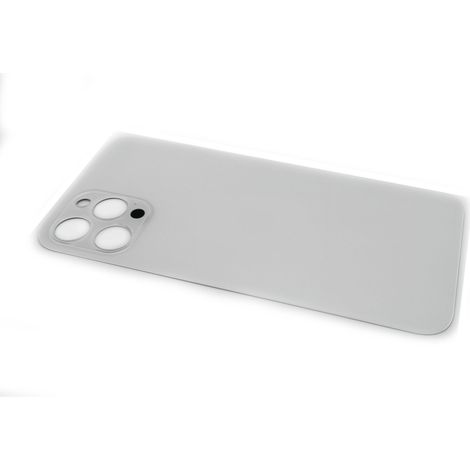 COVER POSTERIORE PER Apple iPhone 12 PRO MAX A2411 A2342 CON FORO GRANDE, argentata