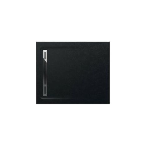 Receveur de douche extra plat en Stonex® Aquos - 1200x1000mm - Noir (1/3)