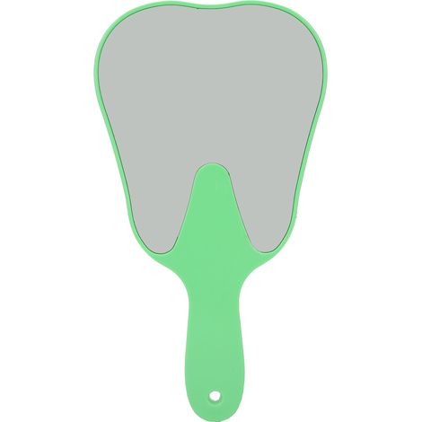 Miroir dentaire en forme de dent disponible en quatre couleurs (vert) (1/2)