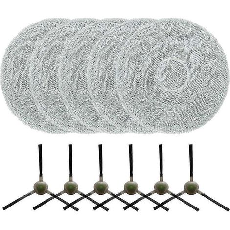 Pour Lefant M3 accessoires d'aspirateur robot microfibre lavable patins de lavage et Nylon brosses latérales (1/5)