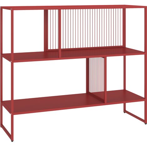 Karminrotes Metallregal EMILIA