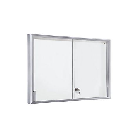 eurokraft pro  Bacheca  cornice in alluminio  ante scorrevoli