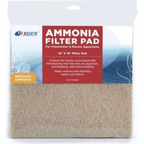 Ammoniakabsorbierende Matte NH3 für Aquarienfilterbecken, 45 x 25 cm Einsatz
