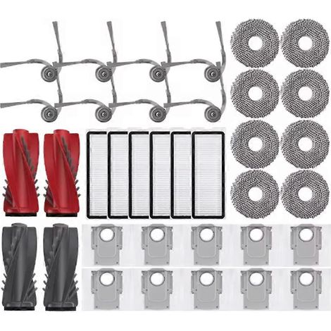 Lot de 36 sacs-filtres à brosse pour aspirateurs Roborock Qrevo 5AE/Curv/CurvC/Curv S5X 5A1 5XC/Edge/EdgeC/Edge S5A/Edge 5V1