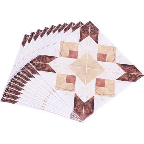 Self-adhesive PVC wall stickers for tiles, 10 pieces, 3D decals, home decoration, 12CM x 12CM (1/5)