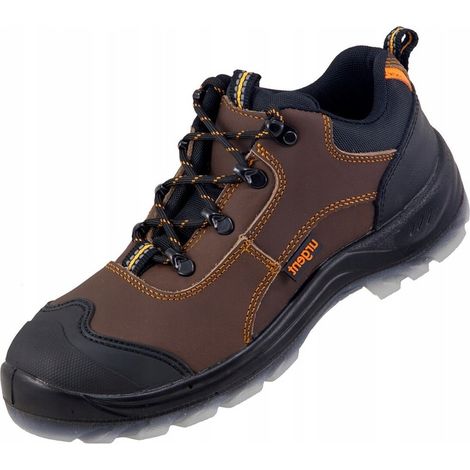 Leder-Arbeitsschuhe 220 S1, niedrige Schuhe mit Zehenkappe, DRINGEND, Größe 43