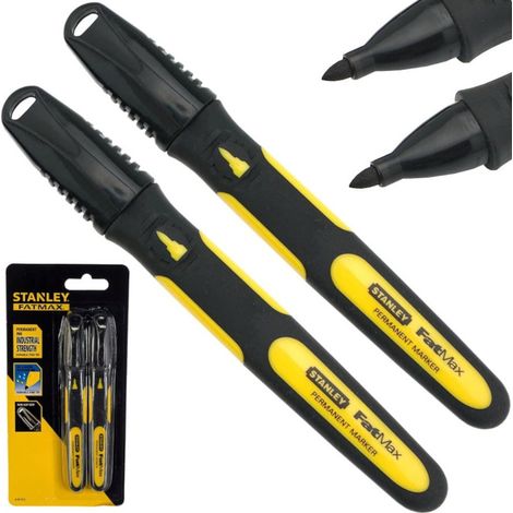 Pennarello Stanley Fatmax XL a punta tonda, 2 pezzi.