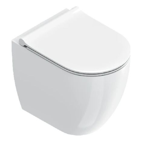 Wc Sfera Filomuro 50x35 cm Scarico Silentech Bianco Lucido