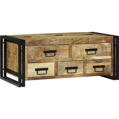 Maison Exclusive - Tavolino da salotto Marrone Legno di mango massello (1/5)
