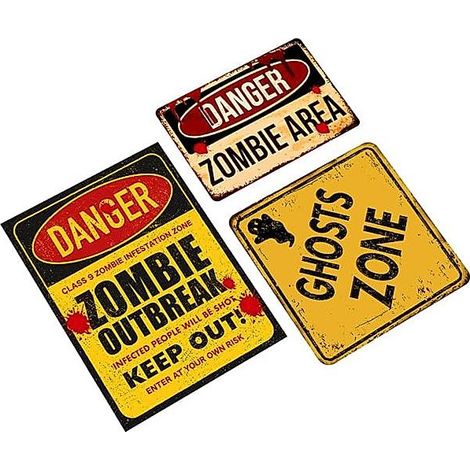 Lot de 3 autocollants muraux Halloween en PVC pour décoration de fête (1/5)