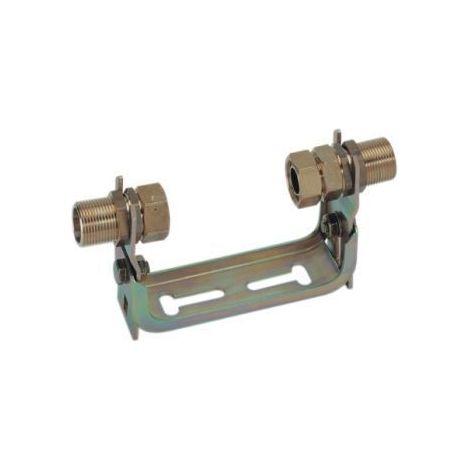 Wasserzähler-Einbaubügel 1 x 1 Edelstahl Installationsmaterial