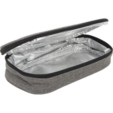 Sac isotherme pour stylo à insuline, portable et étanche, gris, grande capacité, accessoires pour diabétiques (1/5)