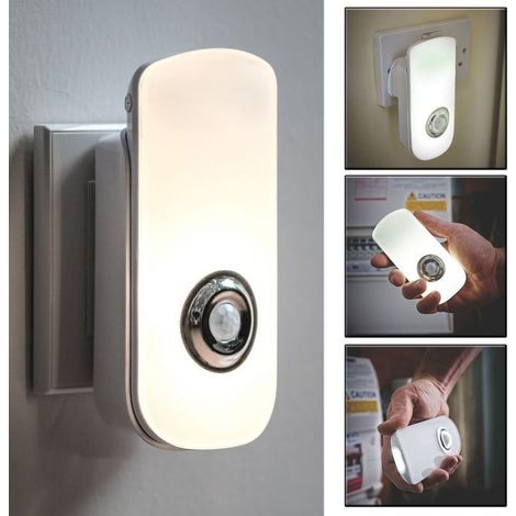 Night Light Motion LED Rechargeable Wireless PIR Motion Sensor LED Lit Safety Night Lighting Hallway Stairs Wall Light, 2 Modes Auto On/Off Portable LED Emergency Torch Light. (1/5)