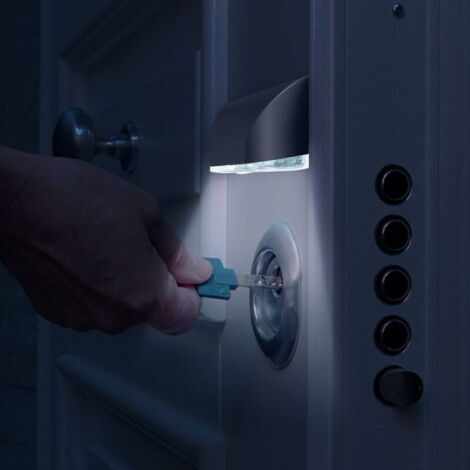 NALOOKAMIC Veilleuses Lampes de Nuit pour Trou de Serrure, Lot de 2 PIR IR Infrarouge Veilleuse LED pour Serrure de Porte, Détecteur de Mouvement Automatique (1/3)