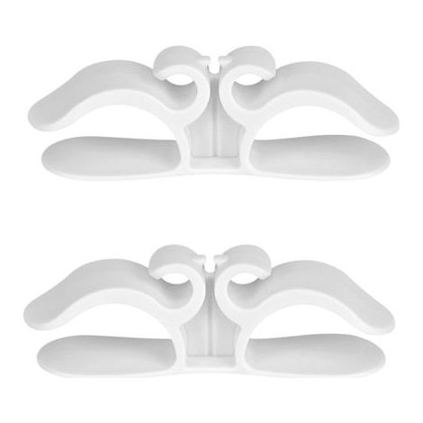 Enrouleur de câble cuisine blanc – 2 pièces, 9,6 x 3 cm, compact et multifonctionnel pour appareils électroménagers (1/5)