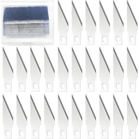 Lot de 100 Lames de Rechange, 11 pour Scalpels, Couteaux de Bricolage, Couteaux D'artisanat avec Boîte de Rangement (1/5)