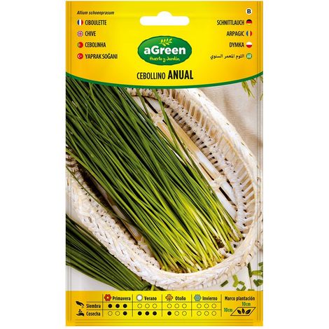 Bustina con semi di erba cipollina annuale 000239BOLSH Agreen