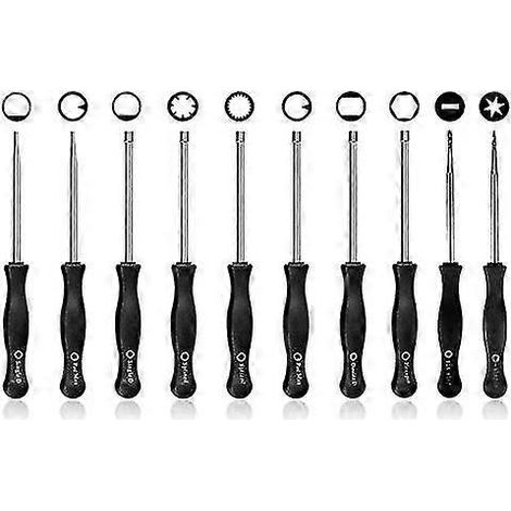 Lot de 10 tournevis de réglage de carburateur pour le nettoyage et la réparation des moteurs 2 temps. Convient à la plupart des moteurs 2 temps. (1/4)