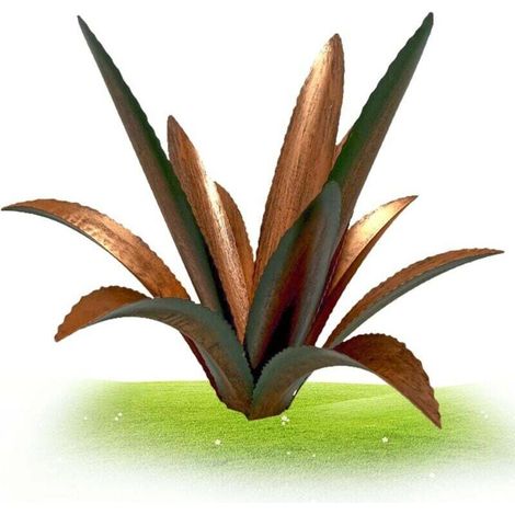 Sculpture de Plante d'agave en métal, Tequila Sculpture Rustique Plante d'agave Jardin en métal Jardin Art d'agave pour pelouse extérieure 13,78 Pouces (1/5)
