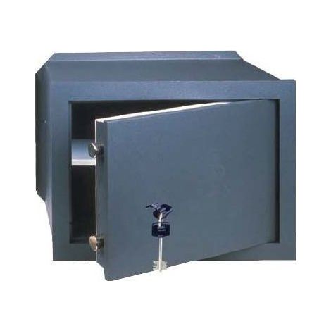 Cisa 82010-30 Cassaforte da Muro Serratura Meccanica a Chiave Frontale Acciaio 10mm 36x24x15 cm colore Grigio Scuro