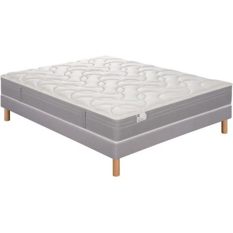 Ens L INDISPENSABLE 140x190 matelas H26 ressort ensachés, ferme, sommier (1/5)