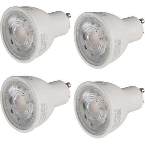 4er-Pack smarte LED-Glühbirnen mit Zeitschaltuhr, Sprachsteuerung, Dimmfunktion, GU10, 95–250 V, 4,7 W