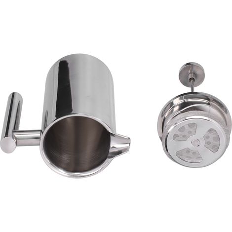 Tragbarer, manueller Kaffeekessel aus Edelstahl für Zuhause und Büro, 1000 ml (1/5)