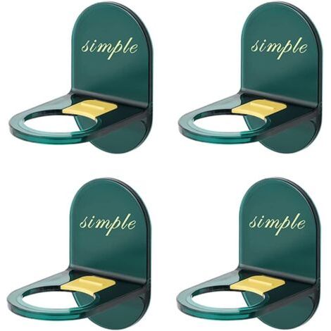 Lot de 4 Gel Douche Porte-Bouteille Mural Support pour Pompe à Main Installation Facile Distributeur de Shampoing Auto-AdhéSif Porte-Bouteille Porte-Savon pour Cuisine De Bain
