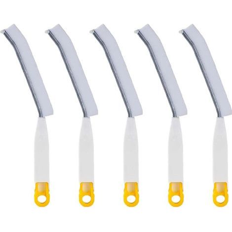 Brosse Multifonctionnelle à Longues Fentes, Brosse de Nettoyage à Poils Durs, Salle de Bain, Fissures de , Toilettes Sans Brosse de Coin Mort (1/5)