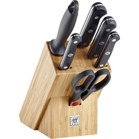 Set de cuchillos Zwilling Gourmet madera 7 piezas