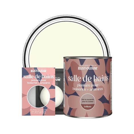 Peinture pour Boiseries & Armoires de Salle de Bains, Finition Brillante - Sablé (1/3)