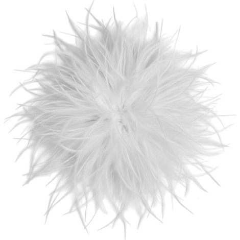 Pince à Cheveux bohème en Plumes d'autruche duveteuses pour Femme, Accessoire pour Chapeau ou Robe de soirée (15 cm, Blanc), idéale pour Les Mariages et Les fêtes (1/5)