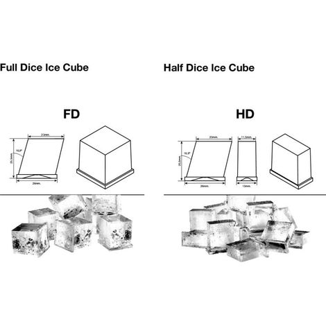 Machine à Glaçon Cube Modulaire - 212 à 405 kg/jour - Condenseur à AIR -  Série FD - Icetech