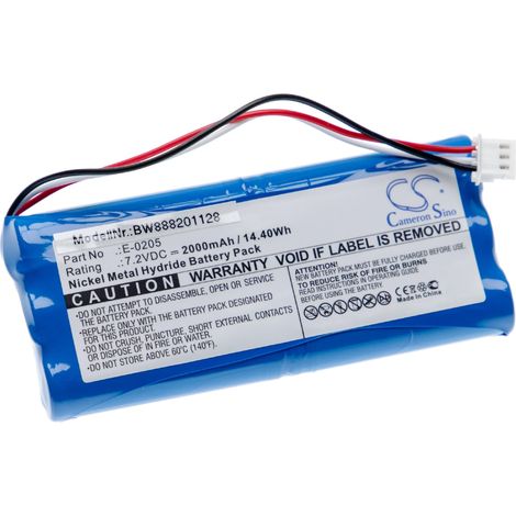 vhbw batteria compatibile con Aaronia V4, V1S, NF dispositivo di misurazione (2000mAh, 7,2V, NiMH)