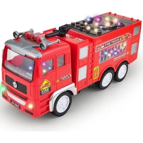 Camion De Pompier - Lumières LED - Sons Électriques - Jouet Éducatif Pour Enfants 3 À 6 Ans - 1 Pièce
