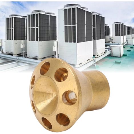 Distribuidor de refrigerante de latón, entrada de 12,8 mm, salida de 6,5 mm, 7 orificios para equipos de máquinas. (1/5)