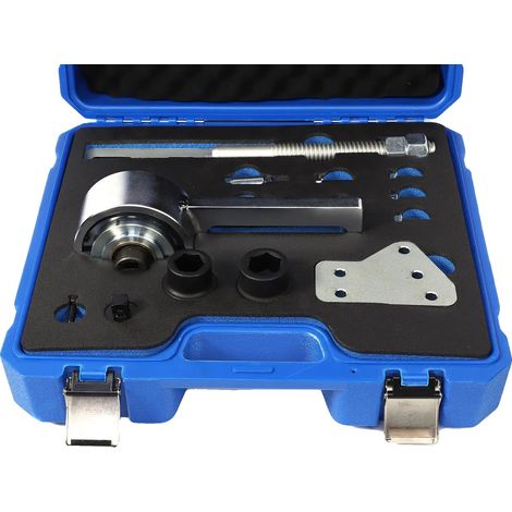 Herramienta para desmontar la polea del cigüeñal, fabricada en acero de alta calidad, diseñada para un manejo eficiente, compatible con los modelos de motor Ford 1.0T EcoBoost, diseño ligero y ergonóm (1/5)