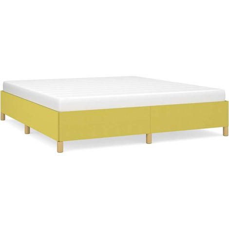 Lit Double Lit Simple - Cadre de lit vert 180x200 cm tissu Maison La Vie (1/5)