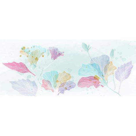 Papier peint panoramique - Fleurs - 130 cm x 55 cm (1/2)