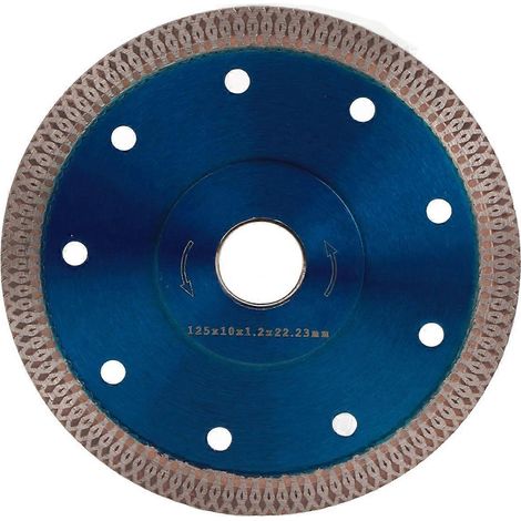 Lame de scie diamantée, haute dureté, coupe rapide et précise, lame de scie circulaire diamantée pour céramique, 125 x 22,23 mm