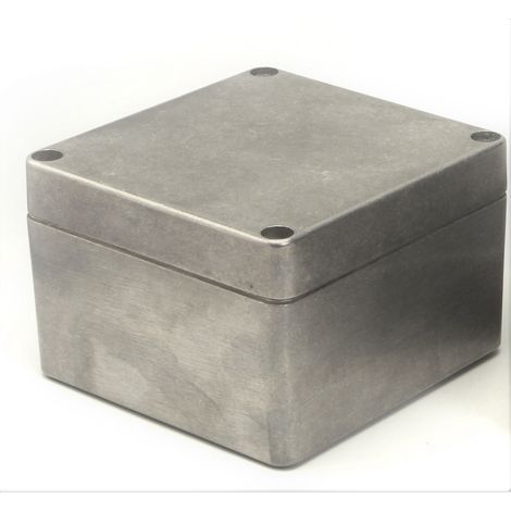 Boîtier RS PRO en Aluminium, 140 x 140 x 90mm, Argent IP66, IP67, IP68 ( Prix pour 1 )