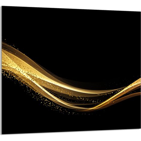 PANNEAU DE VERRE POUR CUISINE 65x60 Noir (1/5)