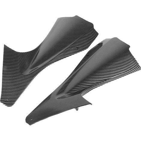 2 pièces Cache de conduit d'air latéral style fibre de carbone pour moto Yamaha YZF R6 2006‑2007 (1/5)