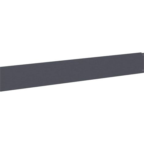 Bordure de Pelouse 20 pcs 100 x 15 cm Acier Anthracite vidaXL (1/5)