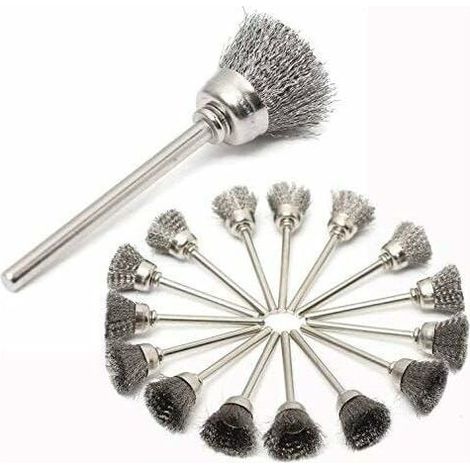 45-Piece Set of Stainless Steel Wire Drill Brushes, Dremel Brushes, Rotary Tool Accessories for Cleaning and Polishing (1/5)