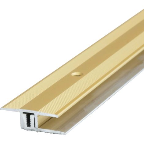 Profilé de transition plat 32 x 900 mm – Aluminium anodisé – Fixation avec vis et chevilles – Pour revêtements de sol 6 à 15 mm
