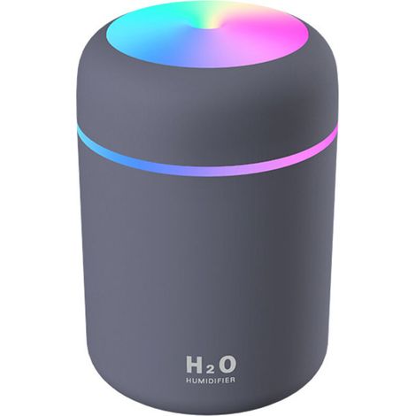 Luftbefeuchter, Mini-Ultraschall-Luftbefeuchter mit 2 einstellbaren Nebelmodi, automatischer Abschaltung und farbigem Nachtlicht, tragbarer USB-Luftbefeuchter für Auto, Zuhause, Büro, Schlafzimmer (Bl